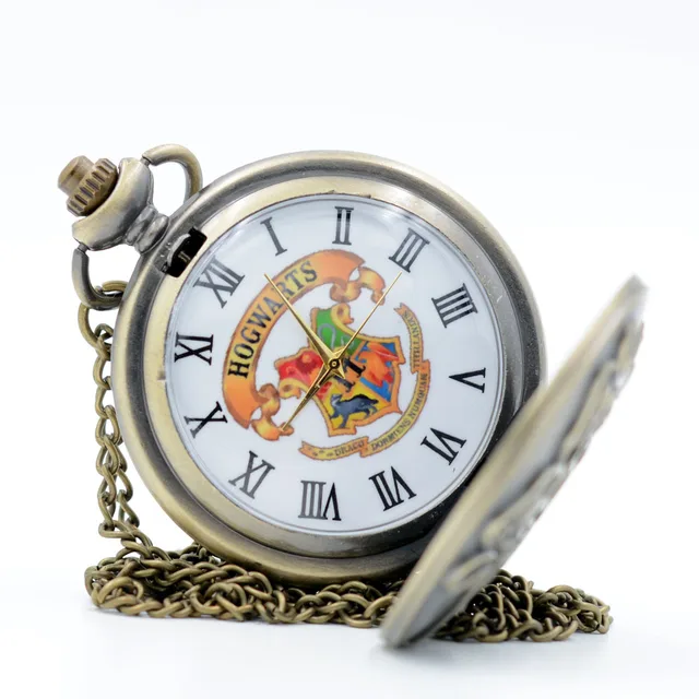Vintage Retro Bronze Harry Potter Hogwarts School Symbol H Color Dial Quartz Poc Vintage Retro Bronze Harry Potter Hogwarts School Symbol H Color Dial Quartz Poc