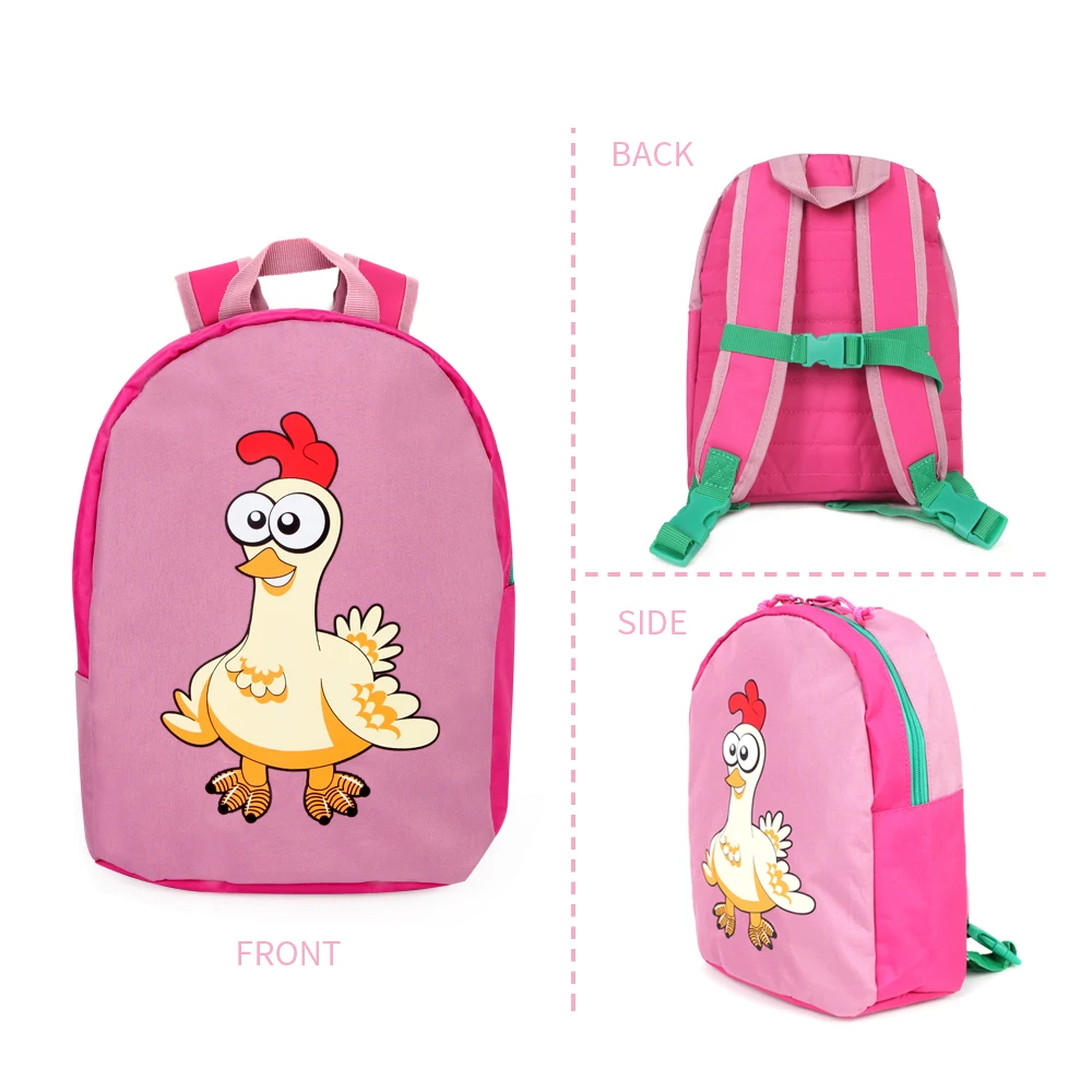 pink child backpack
