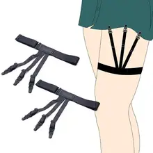 Мужская рубашка остается держатель для юбки подвязки бизнес рубашки Носки джентльмен пояс для подтяжек унисекс эластичные регулируемые держатели