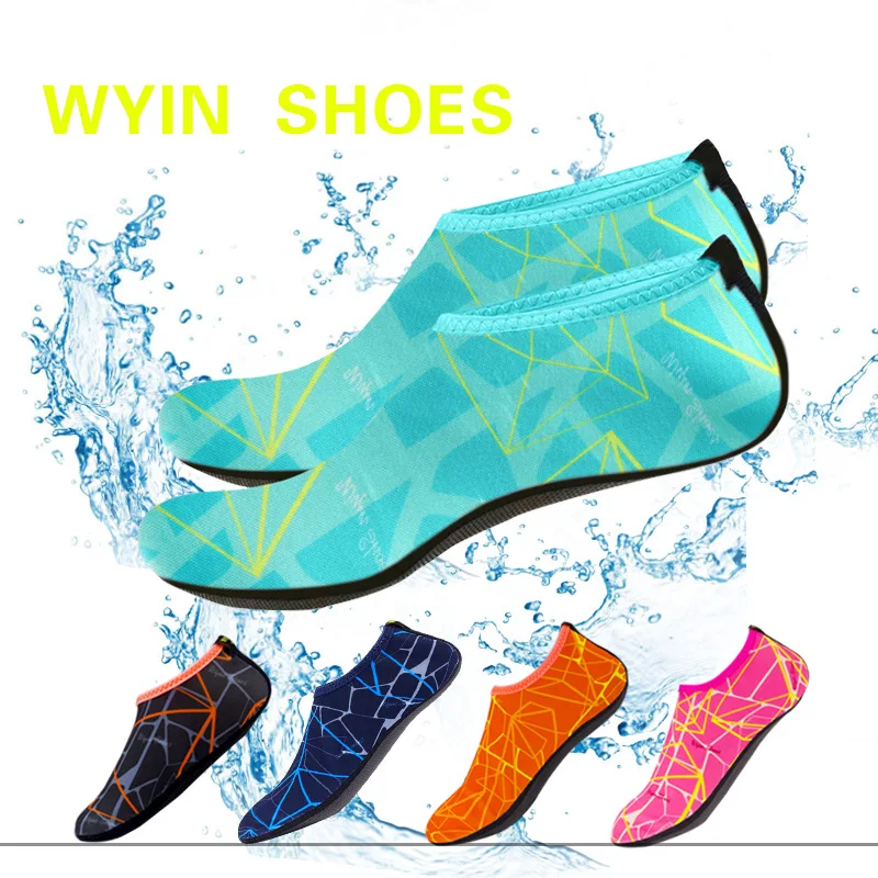 

Quick Drying Swim Water Kids Shoes Casual Footwear Barefoot LightWeight Aqua Socks For Beach Pool Cartoon Children Slippers