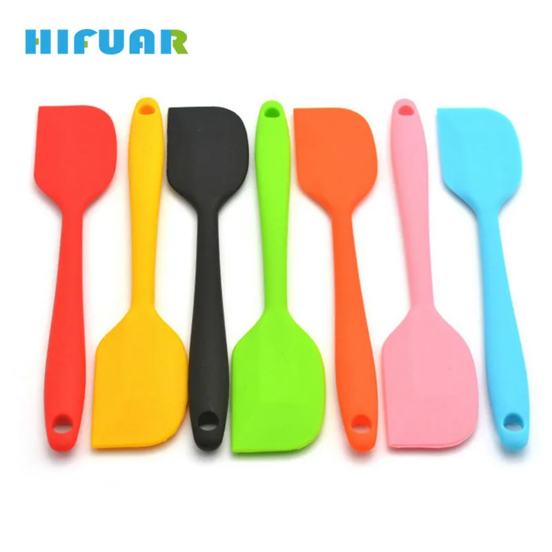 Hifuar Resistant Flexible Silicone Spatulas Cake Spatula Scraping Non