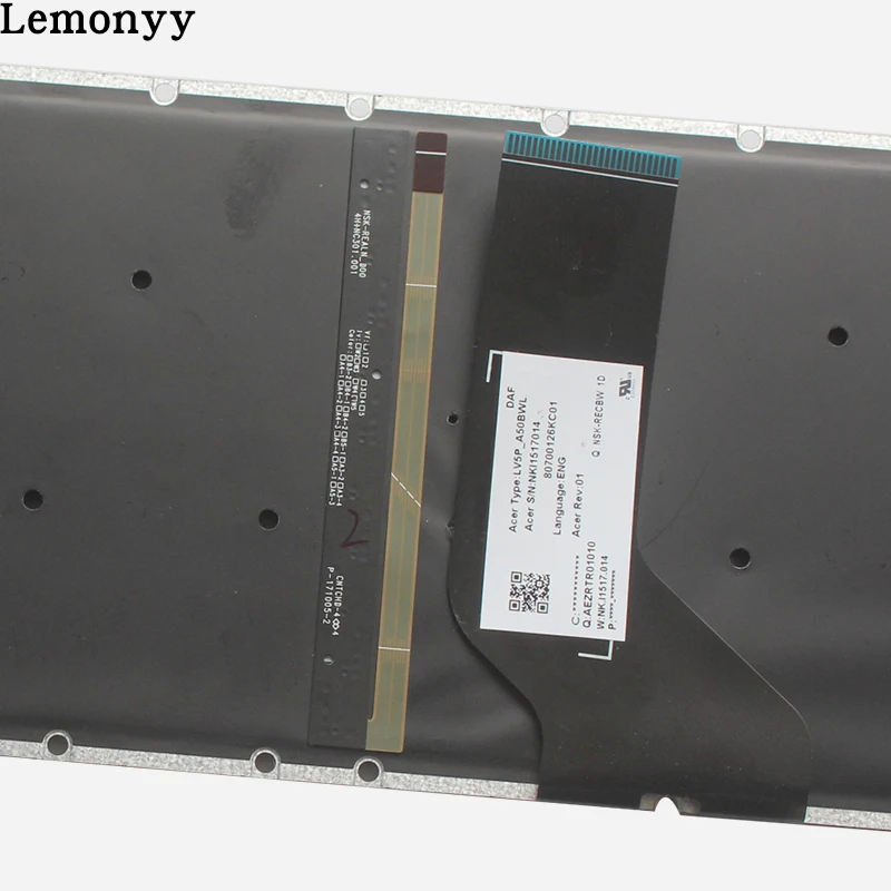  US laptop keyboard for ACER Aspire E15 E5-576 E5-576G E5-576G-5762 E5-576G US keyboard with Backlig