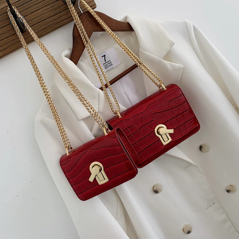 Women fashion Bags Stone pattern PU Leather Shoulder Messenger Bag Lady Crossbody Mini Bag Female Crown Evening Bags with chain Women fashion Bags Stone pattern PU Leather Shoulder Messenger Bag Lady Crossbody Mini Bag Female Crown Evening Bags with chain