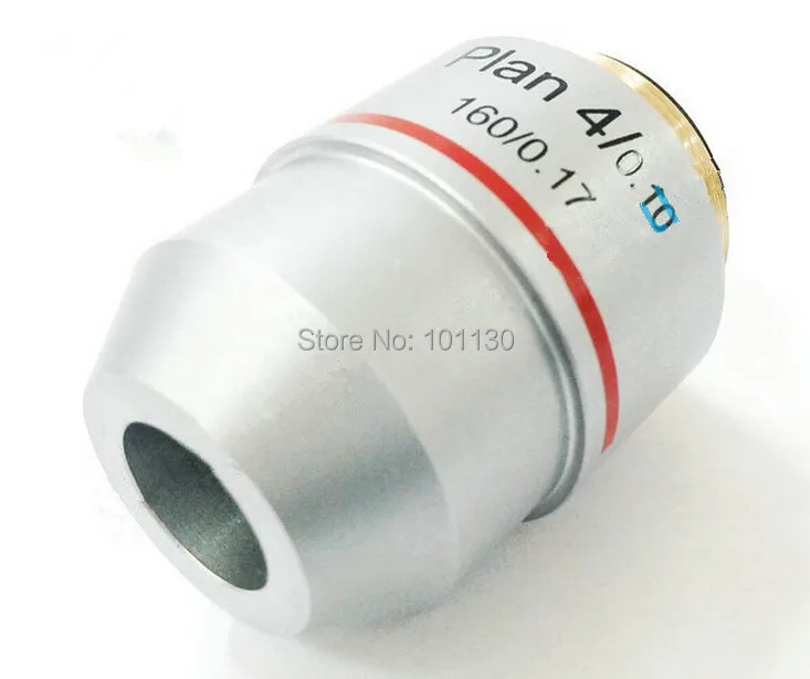 

High Quality Biological Microscope 4x Plan achromatic objective lense