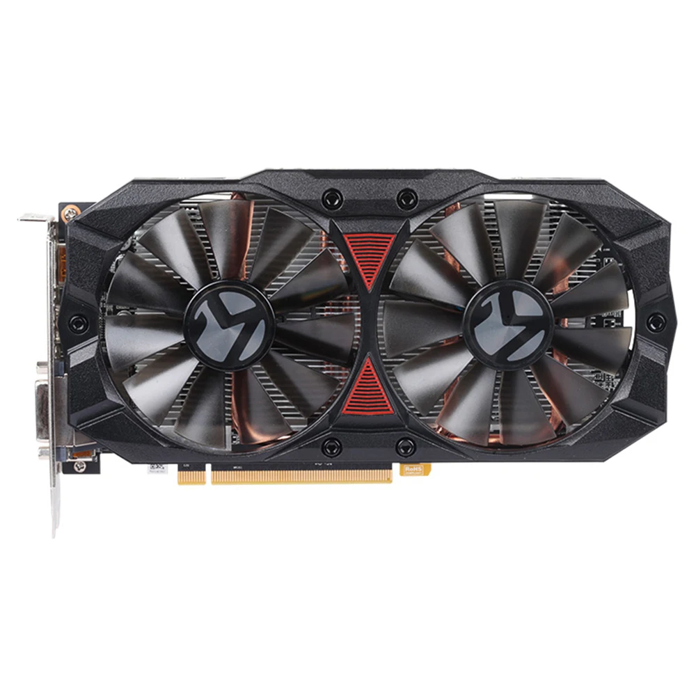 Видеокарта MAXSUN rx 580 2048SP Big Mac Plus 4G AMD 256bit GDDR5 7000 МГц 1168 1284 HDMI + DP DVI RX580 видеокарта для