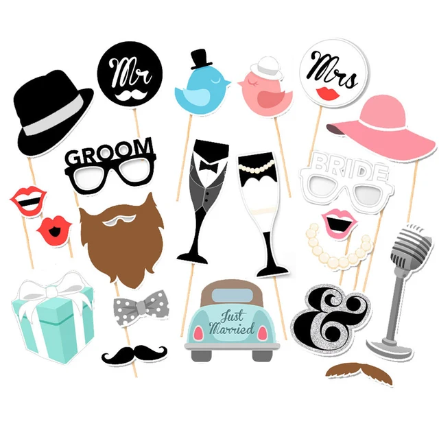 Us 388 22 Offwedding Photo Booth Props Party Funny Mask Diy Mr Mrs Bride Groom Photobooth Bridal Shower Decoration Just Married Centerpieces In Us 388 22 Offwedding Photo Booth Props Party Funny Mask Diy Mr Mrs Bride Groom Photobooth Bridal Shower Decoration Just Married Centerpieces In