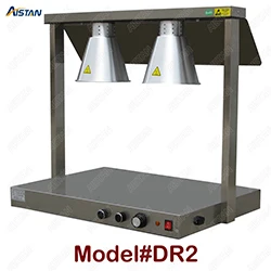 DR1/DR2 Электрический нержавеющий стальной подогреватель еды нагрева согревающая лампа свет для кухонного оборудования - Цвет: DR2