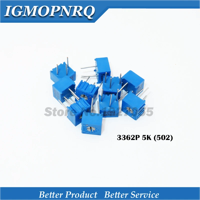 10 шт./лот 3362P-1-502LF 3362P 502 5K ohm Trimpot Триммер Потенциометр переменный резистор новый
