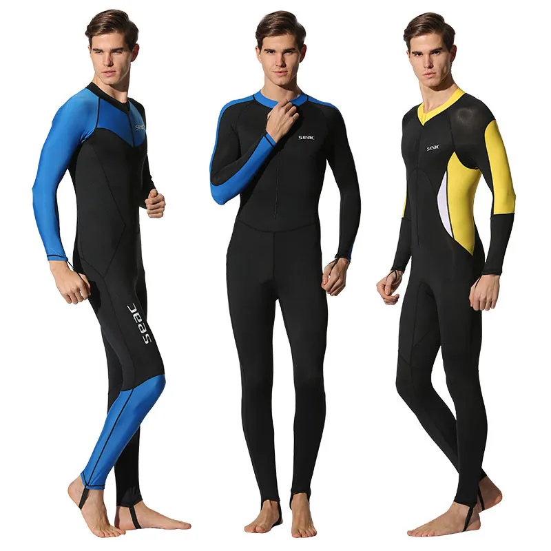Seac Mens Jumpsuit Rash Guards For Surfing Lycra Dive Skin Anti UV On