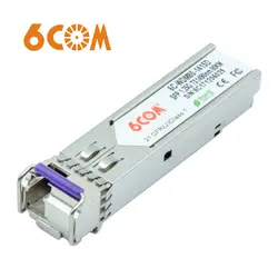 6COM совместимый для Cisco GLC-BX80-UA-I, двунаправленный sfp-трансивер, 1000BASE-BX 1490nm-TX/1550nm-RX 80 км