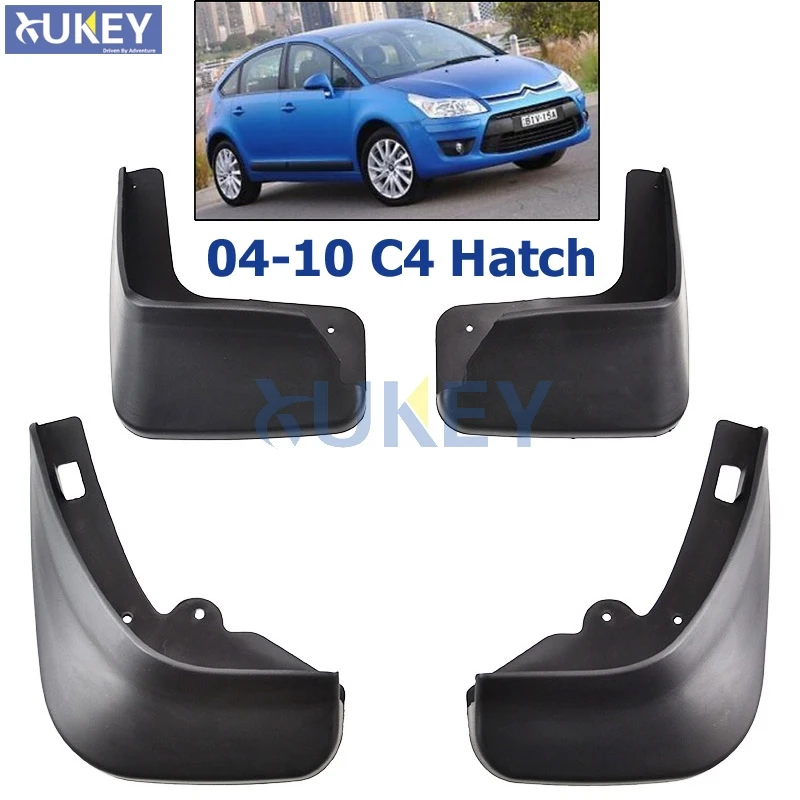 Набор автомобильных брызговиков для Citroen C4 1 2004 2010 брызговики хэтчбека задние и
