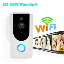 M2 смарт-камера с Wi-Fi видео дверной звонок 720 P HD беспроводная видео дверь телефон камера безопасности с PIR Обнаружение движения ночное видение 1MP