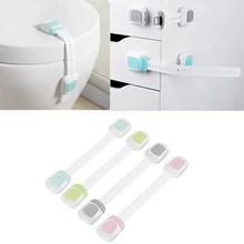 Детская безопасность блокировка две пуговицы Многофункциональный Ящик Кабинет холодильник безопасность блокировка детские товары безопасности Высокое качество