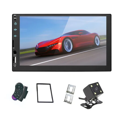 Mirror Link 2 din 7 'автомобильный Радио Емкостный сенсорный экран плеер MP5 SD/FM/USB/AUX/Bluetooth автомобильный аудио для камеры заднего вида - Цвет: F