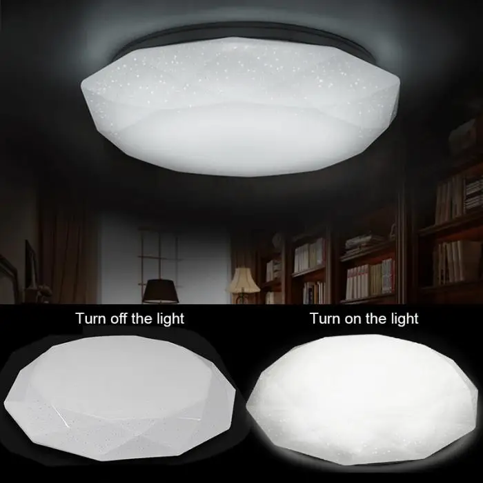 LED Ceiling Lamp Fixture Diamond Shaped Light for Hallway Living Room Kitchen Bedroom DAG-ship