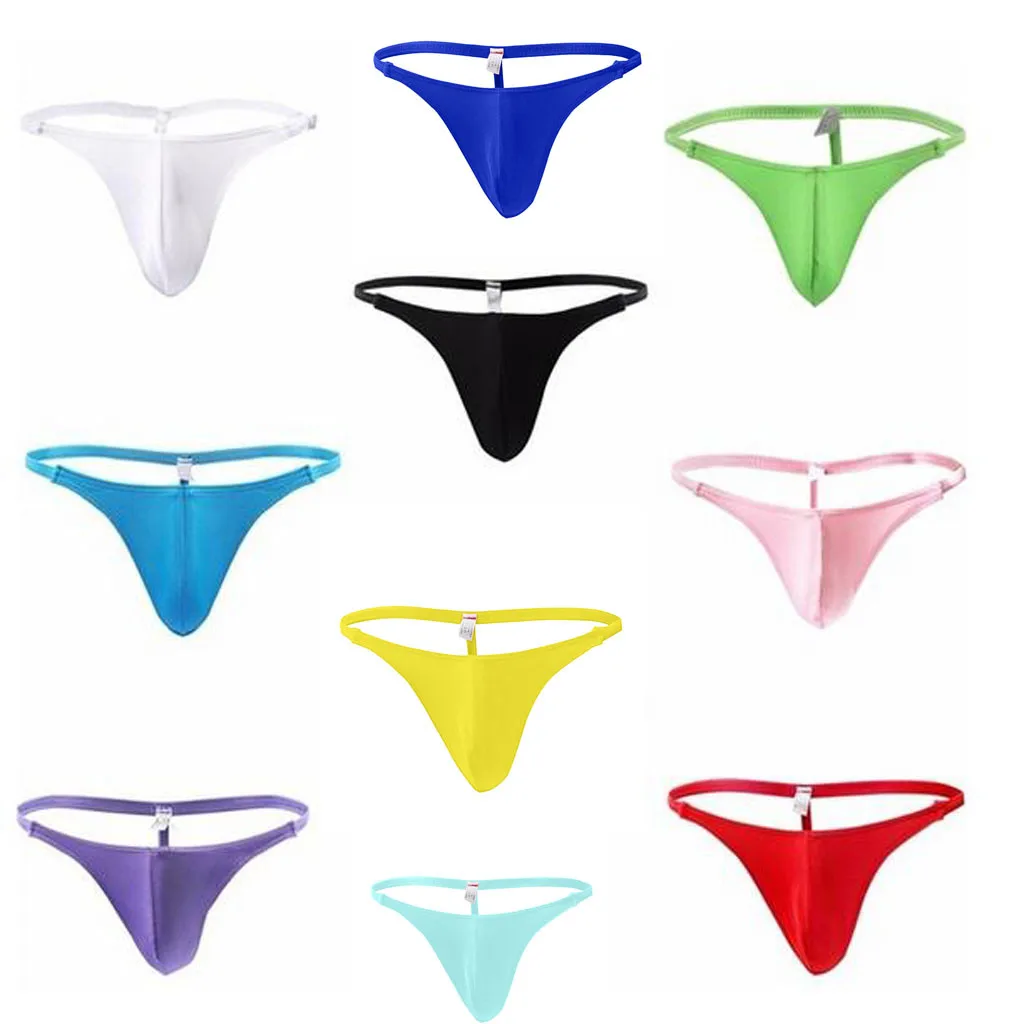 

Sretch G-string T-back Micro Thong Men Underwear Briefs sexy pants Nylon Low Waist Solid Seamless Short Men Underpants F604