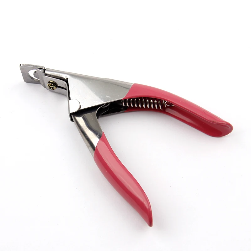 1 шт. ногтей Книги по искусству Cutter Clipper U-формы для Акриловые Ложные советы края удаления маникюр акриловые УФ-гель Ложные советы Clipper Резак Розовый