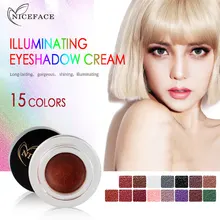 15 цветов Подводка для глаз крем Универсальный глаз макияж тени для век Клей Shimmer обнаженной тени для век Водонепроницаемый Eye Liner гель