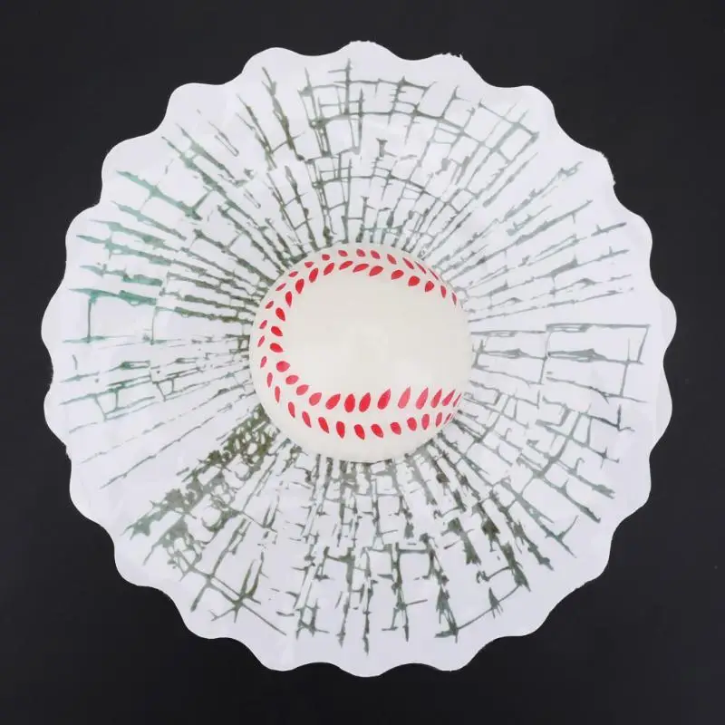 3D Simulated Sticker on Cars Auto Body Window Glass Tennis Ball/Basketball/Baseball Decal Trinket Automotive Decor Accessories
