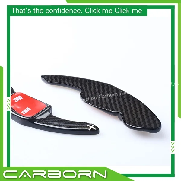 

For Volkswagen Golf6,Scirocco,CC,Tiguan,Lavida 13-15 Add on Style Full Real Carbon Fiber Steering Wheel Paddle Shifter