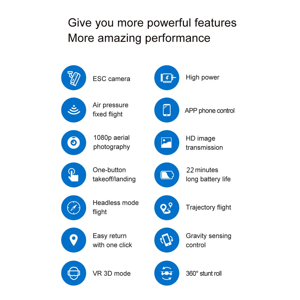 Дрон вращающийся 480/1080P камера Квадрокоптер HD аэрофотосъемка давление воздуха парение ключ посадка полета 22 минуты RC вертолет