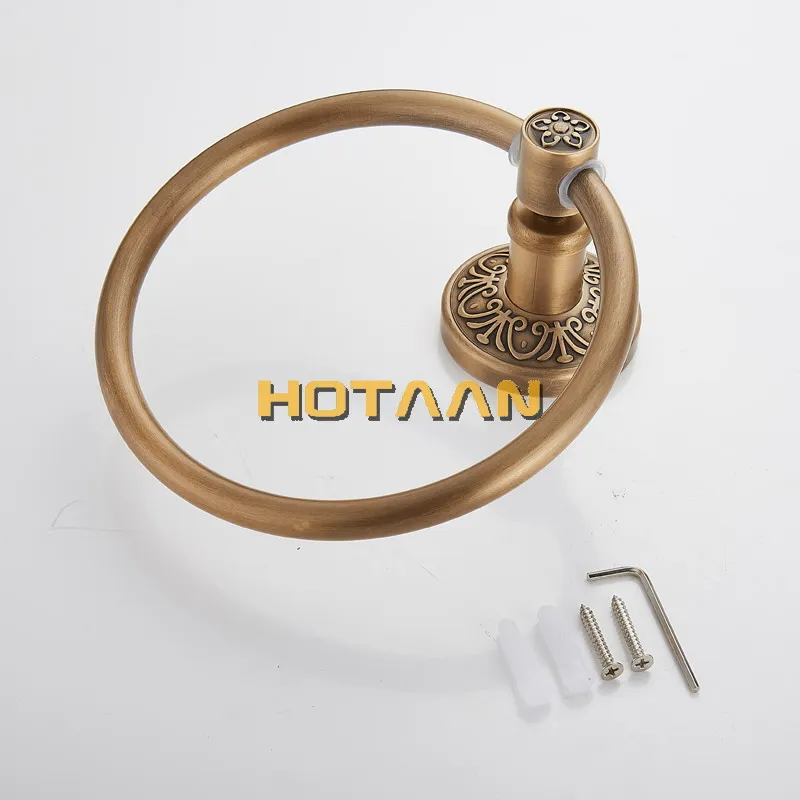 Aluminium Wall-Mounted Round Towel Ring Bathroom Towel Holder