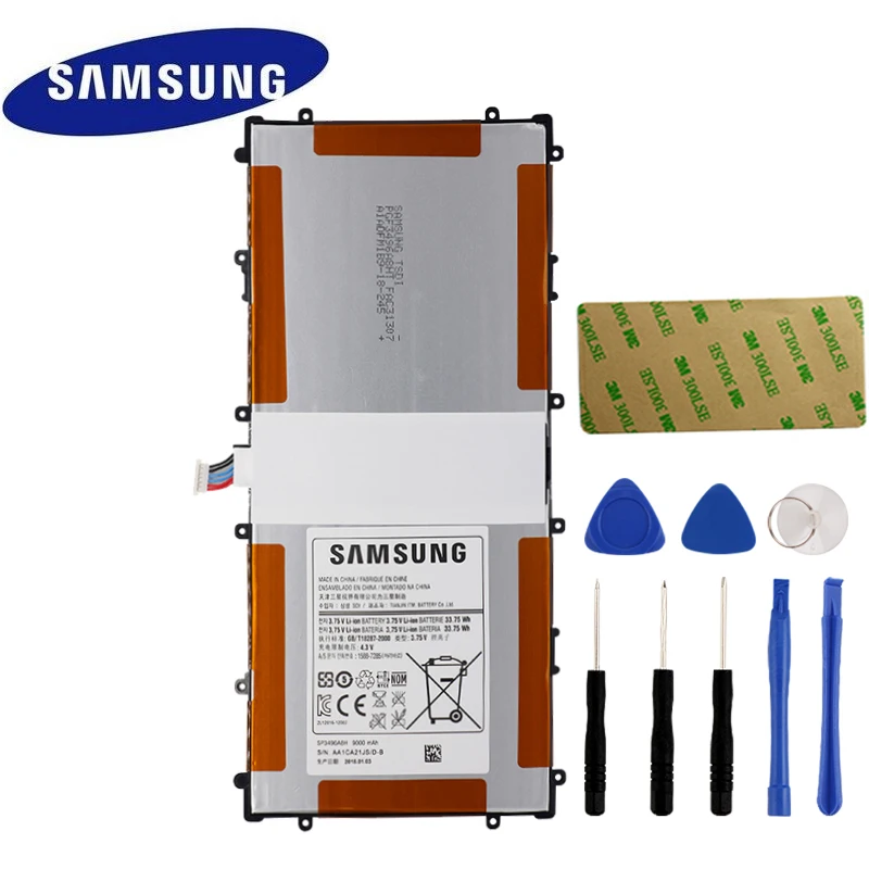 

SAMSUNG Original Replacement Battery SP3496A8H For Samsung Google Nexus 10 GT-P8110 HA32ARB Authentic Tablet Battery 9000mAh