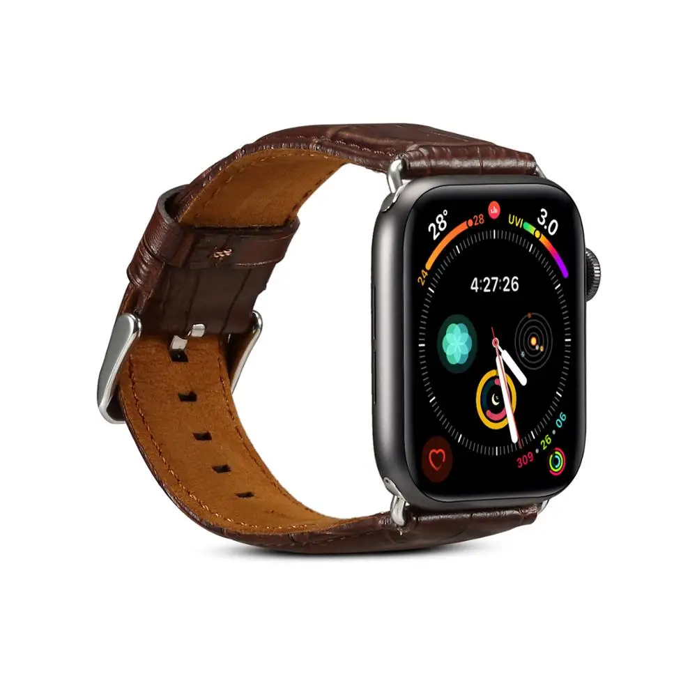 Пояса из натуральной кожи браслет для Apple Watch группа 42 мм 38 44 40 серии 4 3 2 1 ремешок для часов аpple iWatch коровьей ремешки наручных часов