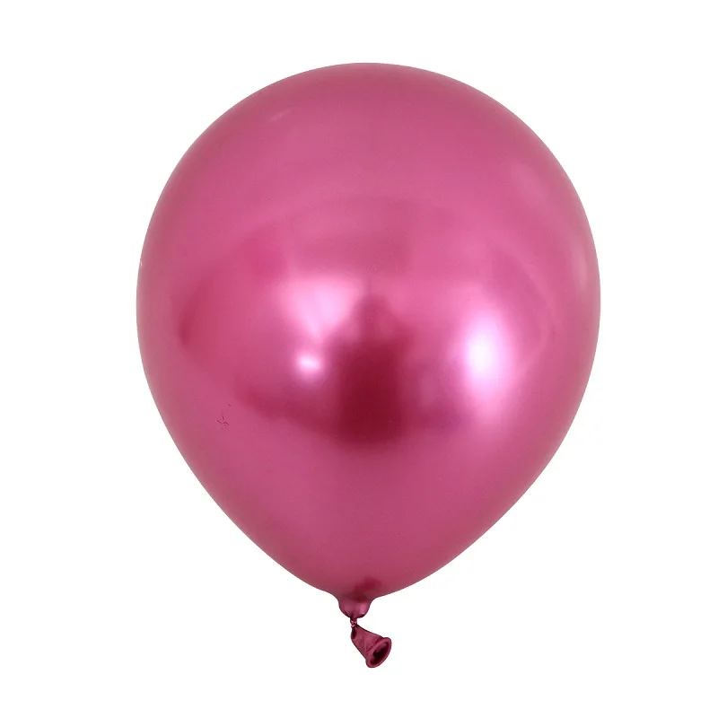 10 шт. 10 дюймов хромированные латексные воздушные гелиевые воздушные шары металлические серебряные золотые Детские Свадебные украшения для дня рождения Детские шары - Цвет: Chrome rose