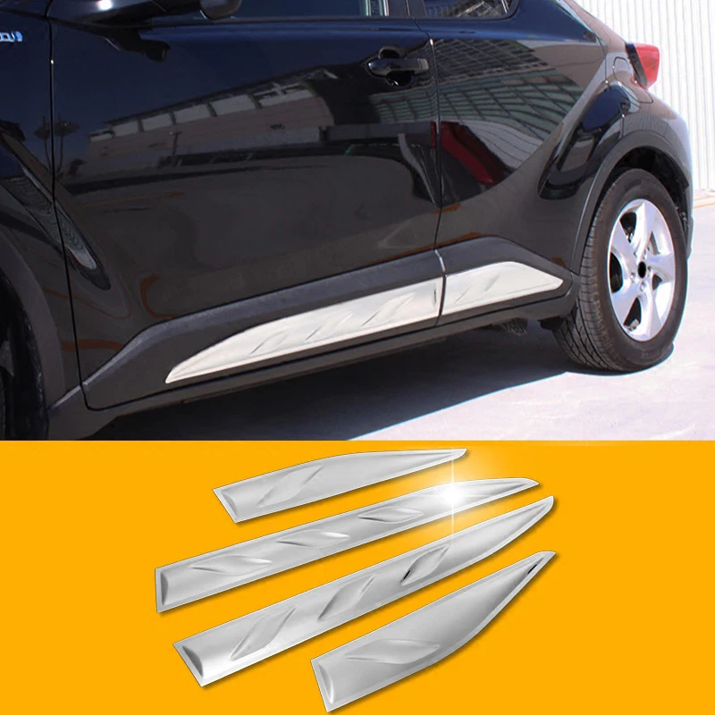 For Toyota C HR CHR 2016 2017 2018 Car Side Door Body Molding Cover