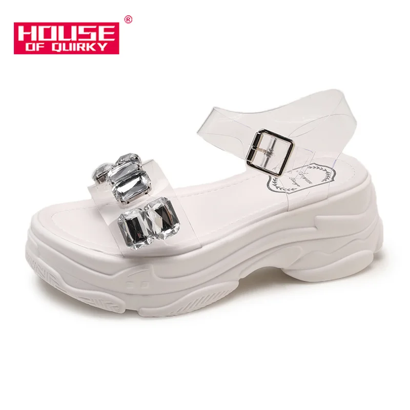 

2019 New Fashion Open-toed Shoes Women Leisure Outdoor Open-toed Sandals Comfortable Cool Work Shoes Han Edition Platform Shoes