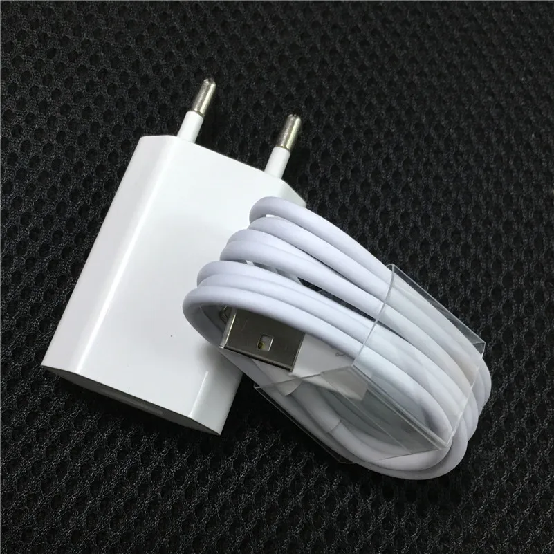 Original EU Plug Travel USB Wall Charger for iPhone 7 Plus X 8 SE 5 5s