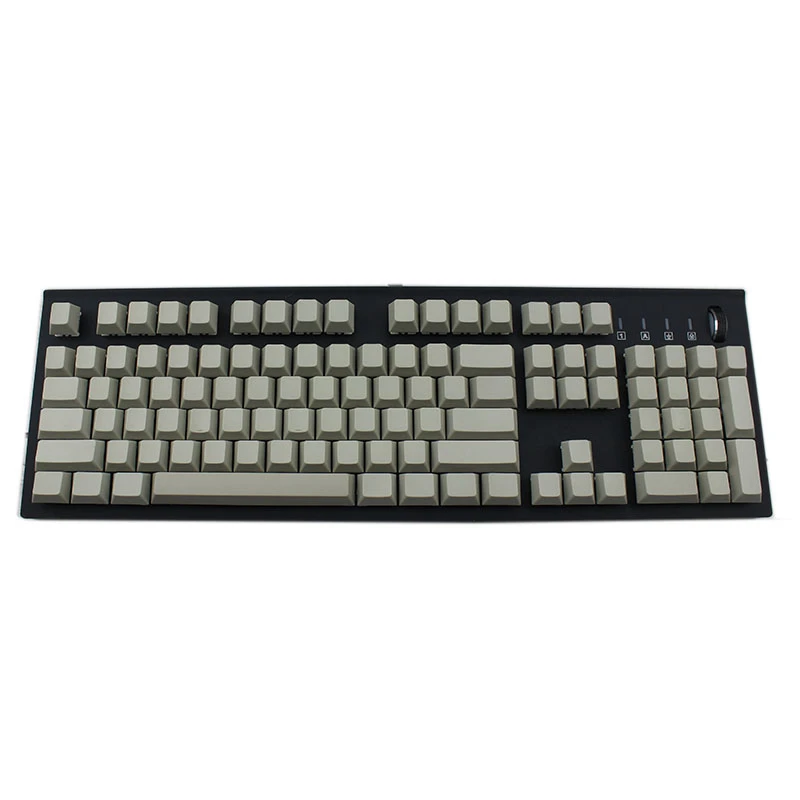 

IDOBAO White Gray 121 Key Cherry Mx Keycaps ANSI ISO PBT Smooth Blank For Mechanical Illuminated Keyboard Cover Light Effects