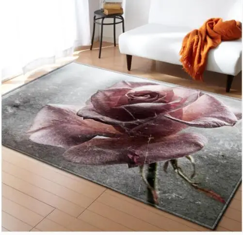Nordic Printed 3D Carpet Soft Flannel Home Area Rugs Parlor Galaxy Space Anti-slip Mats Large Size Carpets for Living Room Decor - Цвет: Kh017