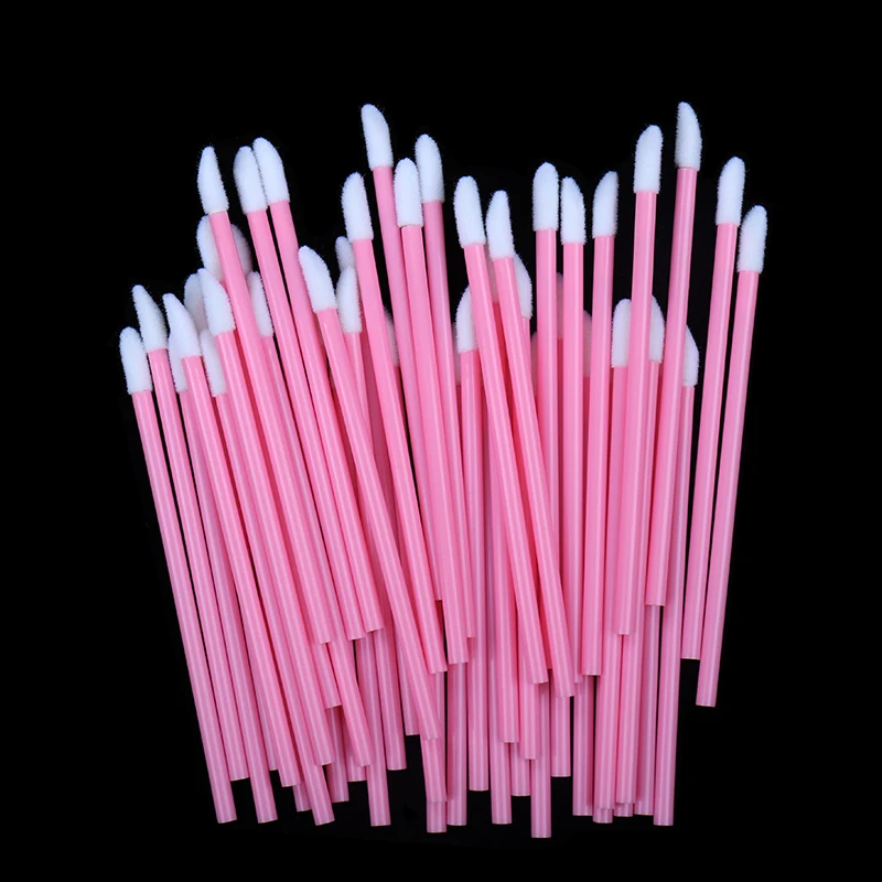 

Disposable Lip Brush Lipstick Gloss Mini Pink Handle Lipstick Brush Applicator Makeup Brushes Tools Wholesale 1000 Pcs