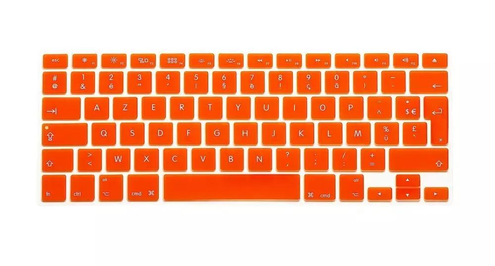 Французская силиконовая Европейская клавиатура чехол для Apple macbook Air Pro Retina 13 15 17