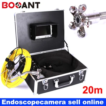 

20M CCTV Underwater Sewer Drain Pipe Wall Inspection Camera Strong Cable with 12pcs LEDs camera sytem