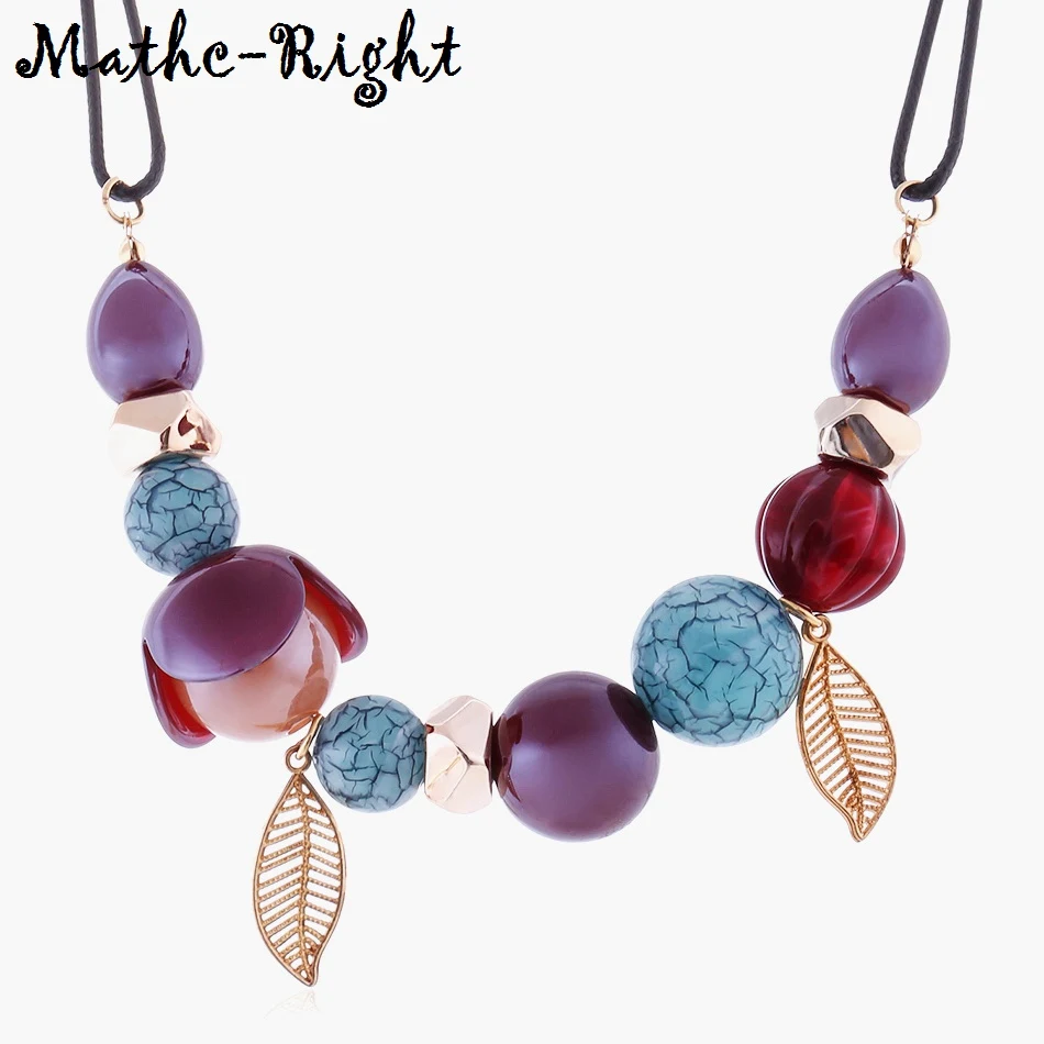 

Match-Right Necklaces & Pendants Women/Statement/Beads/Kpop/Lady/Acrylic/Choker Necklace Women Neck Pendants for Women NR067