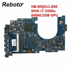 Para a placa-mãe nbmqk11008 nb. mqk11.008 do portátil de acer VN7-571G com i7-5500u 2.40ghz 840m/2gb gpu 448.02f09. 0011 mb 100% testado