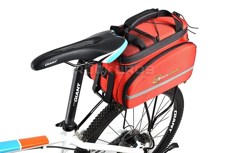 Top Rockbros 12L Mountain Bike Bag 3 In 1 Rear Rack Shoulder Sotrage Carrier Bags Handbag Bicycle Trunk Cycling Saddle Bag 33 Top Rockbros 12L Mountain Bike Bag 3 In 1 Rear Rack Shoulder Sotrage Carrier Bags Handbag Bicycle Trunk Cycling Saddle Bag 33