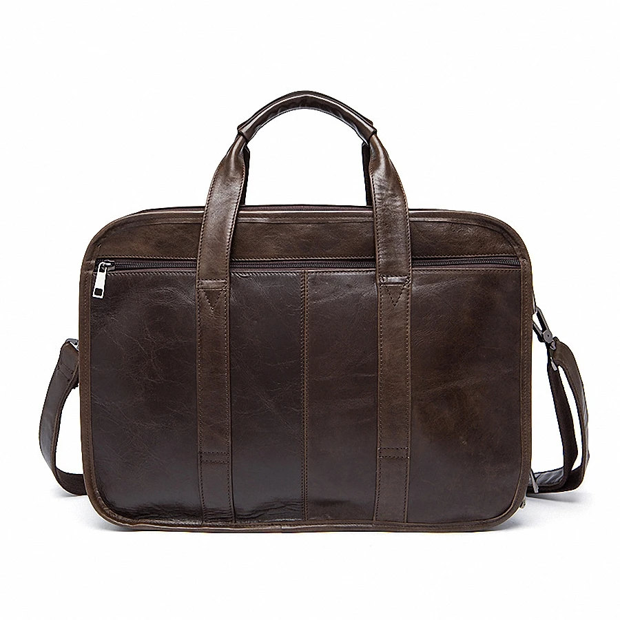 Новая мужская сумка, портфель из натуральной кожи, мужской классический деловой портфель, сумочка, Офисная сумка на плечо для мужчин, сумки из коровьей кожи, LI-1128