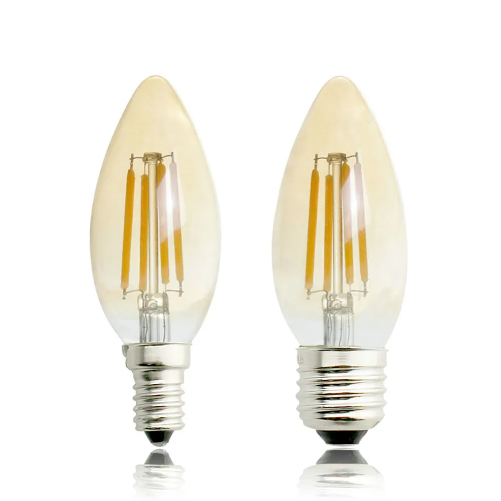

Dimmable E14 LED Retro Edison Lamp 2W 4W 6W 220V Ampoule E27 Diode Filament Bulb C35 Candle Bulb Vintage Antique Lampada