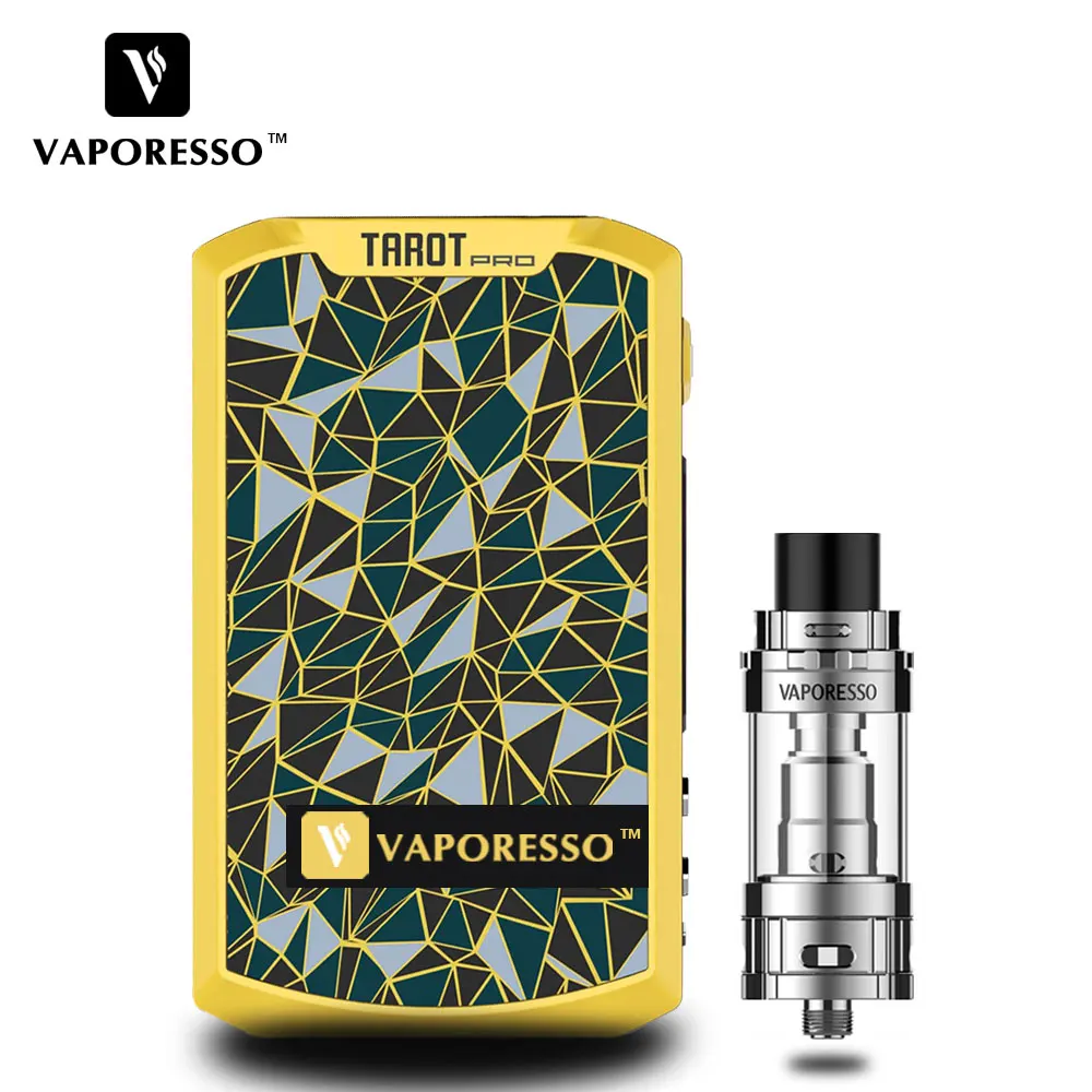 

Original Vaporesso TAROT PRO 160W VTC Kit Electronic Cigarette Kit TAROT PRO Vape Box MOD and GEMINI 3ml Tank VTC/VT/VW/CCT/TCR