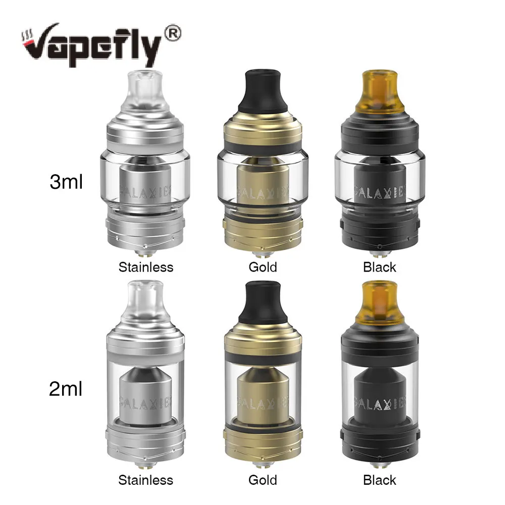 Электронная сигарета Vapefly Galaxies атомайзер MTL RDA объемом 2 мл/3 мл емкость на 8 уровней
