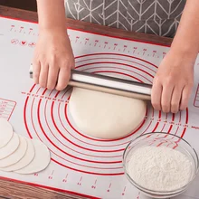 60*40 см настольные силиконовые коврики для выпечки раскатка теста и режущий коврик для теста для пиццы инструменты для помадки, пирога, печенья