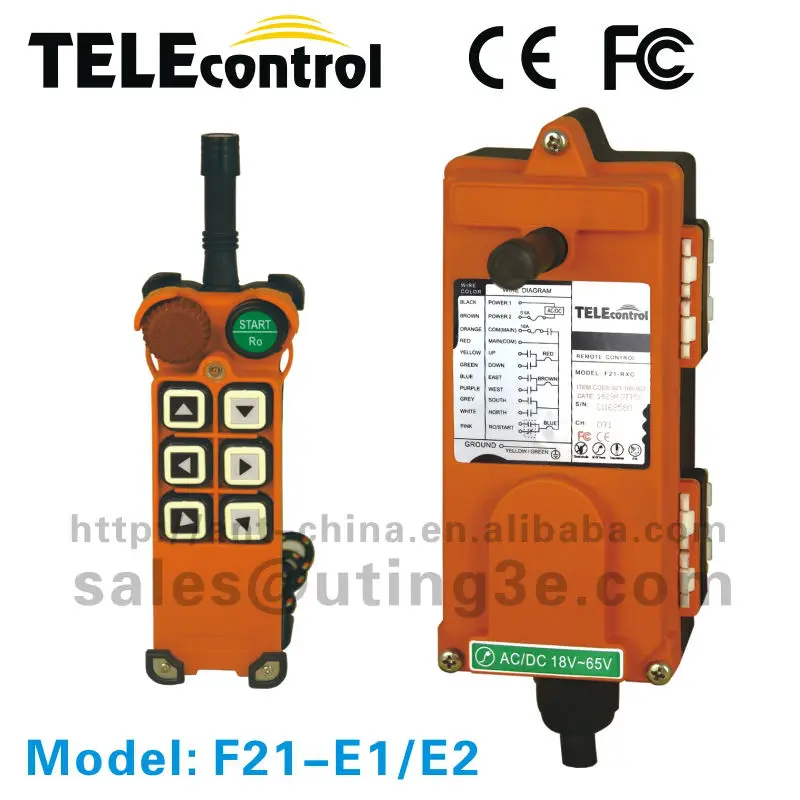 

TELEcontrol F21-E1 Transmitter and Receiver industrial remote control crane/ radio control universal