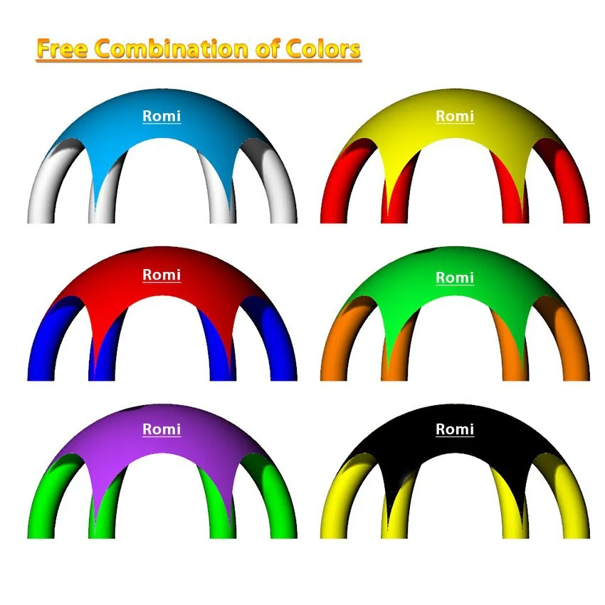 colors of inflatable spider tent