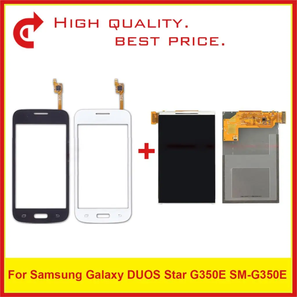 4," для samsung Galaxy DUOS Star 2 Plus SM-G350E G350E ЖК-дисплей с сенсорным экраном дигитайзер сенсор