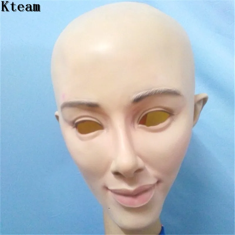 

Top Grade Halloween Party Cosplay Female&Male Face Mask Latex Party Real Human Crossdress Skin Mask Cool realistic mask Costume