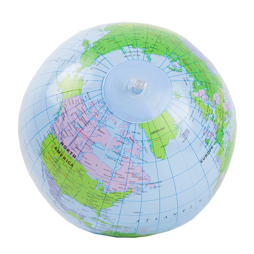  BOHS Large 26cm Inflatable English Earth Globe Tellurion Toy Ball Geography Science Teaching Aids G - 32308011922